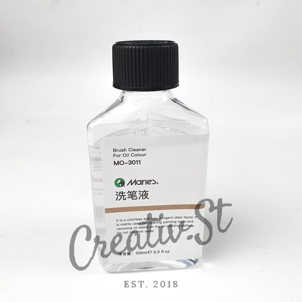 

MARIES Brush Cleaner 100 Ml Mo-3011 For Oil Colour Cairan Pembersih Kuas Cat Minyak