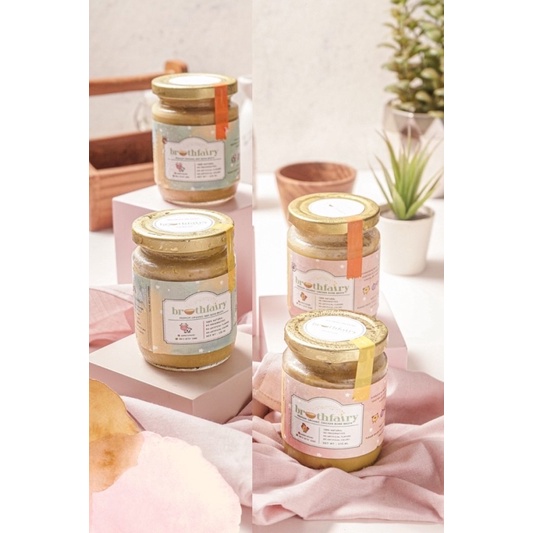 

Brothfairy Premium Organic Bone Broth - 2 chicken dan 2 beef