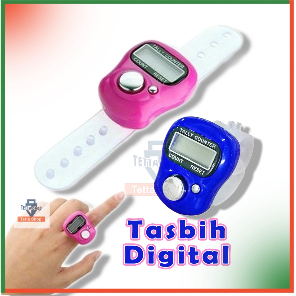 Tasbih Cincin di Jari Tangan Mini Digital  Warna I Finger Counter I Alat Penghitung Tally Counter I alat zikir