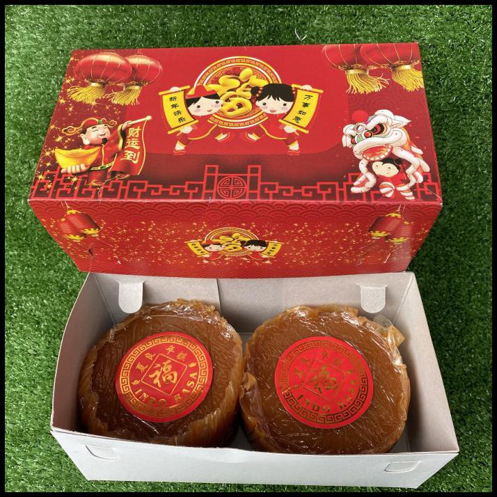 Kue Keranjang Khas Pontianak/Kue Keranjang + Kotak 1Kg Isi 2 Pcs