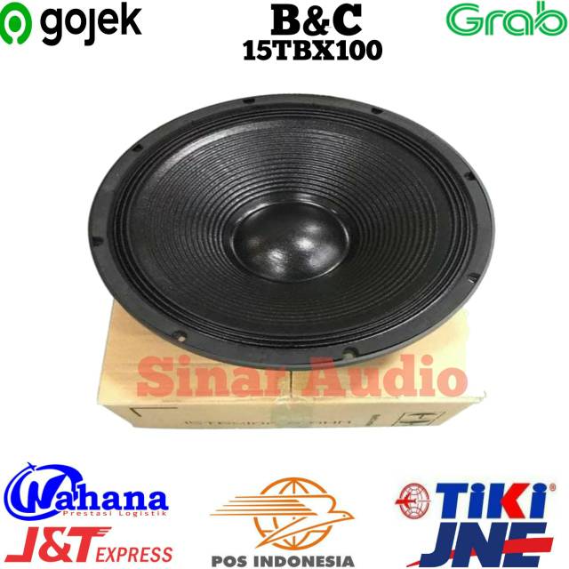 Speaker Component B&C 15TBX100 Woofer 15 inch BNC 15 TBX 100