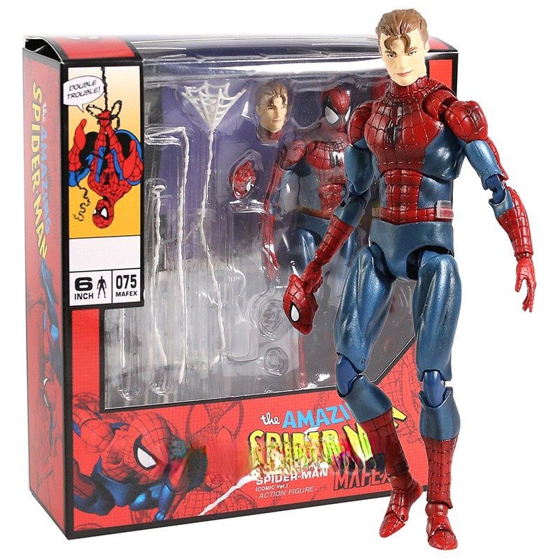 Amazing The Marvel MAF075 Spiderman Spider Man Action Figure Mainan Anak Hadiah