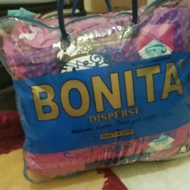 Bonita Bedcover Set 180x200 King Rumbai Minimalis ( Bed Cover ) Friamart
