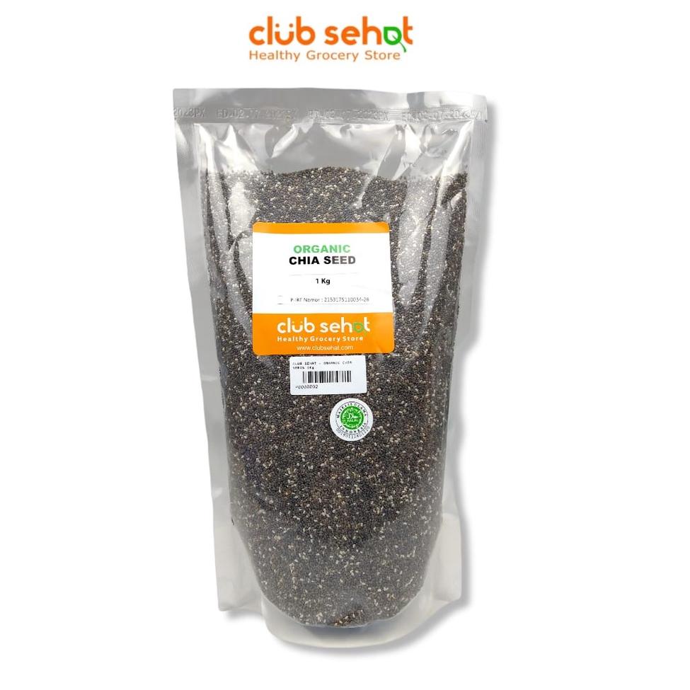 

[PROMO RZY72] CLUB SEHAT - Organic Chia Seed (mexico) 1Kg Ready Stok