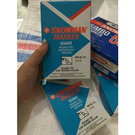 

TULIS-ALAT- SPIDOL PERMANENT SNOWMAN HITAM G 12 GROSIR TERMURAH -ALAT-TULIS.
