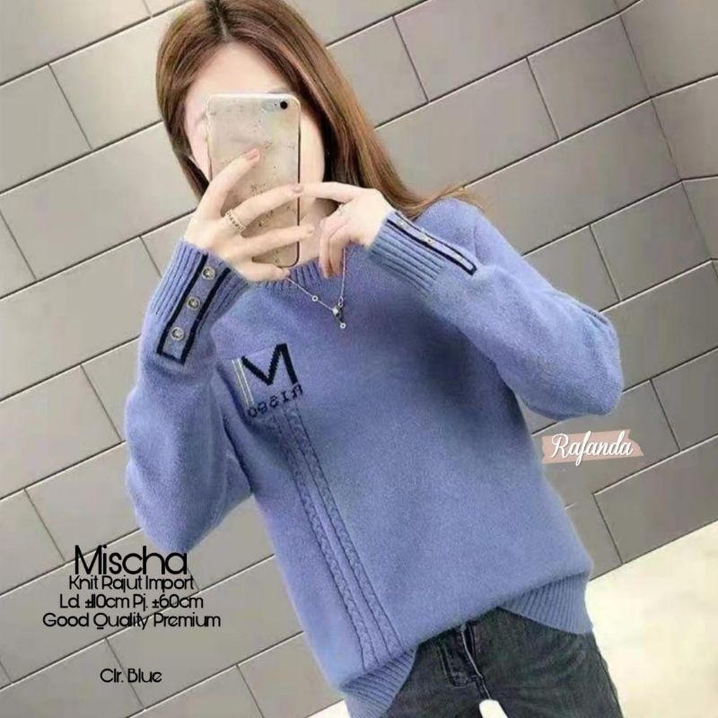 Mischa knit Rajut import blouse Atasan rafanda