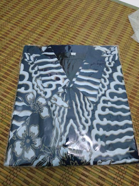 (1kg=5pcs) Kemeja Batik Lengan Pendek Batik Ori Nareswari Pitik Jago Pendek  Seragam Batik Kerja