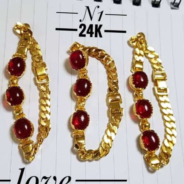 Xuping gelang lapis emas 24k 0524i