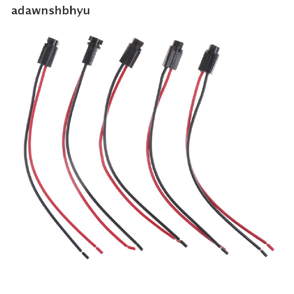 Adawnshbhyu 5PCS T5 Wired Dashboard Gauge Lampu LED Lamp Bohlam Socket Holder Untuk Mobil Otomatis