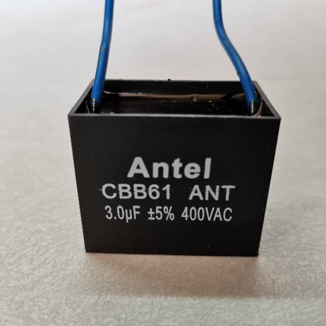 Kapasitor Segi 3 uf Mikro 400 / 450V 3uf CBB61 Segi Kotak Kipas Angin