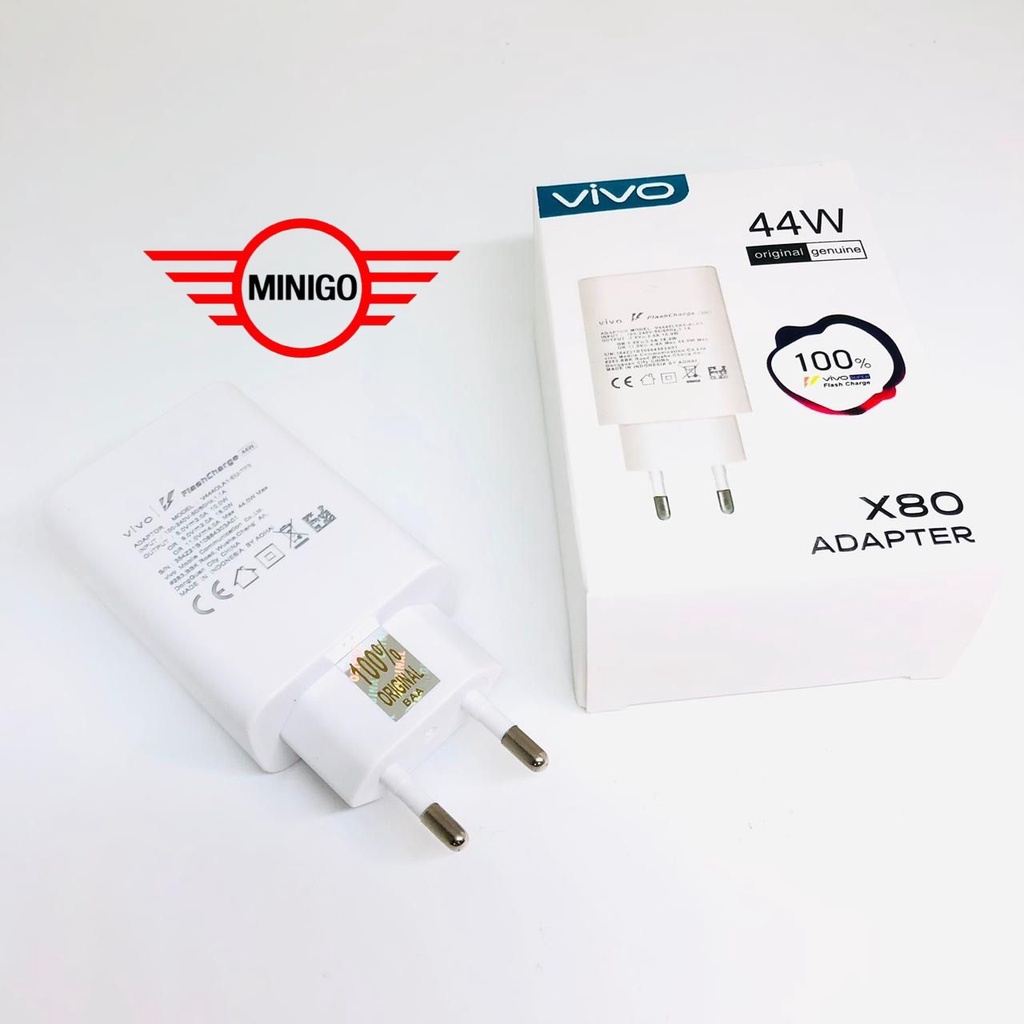 PROMO TRAVEL POWER ADAPTER VIVO X80 44 WATT BATOK CHARGER CASAN VIVO