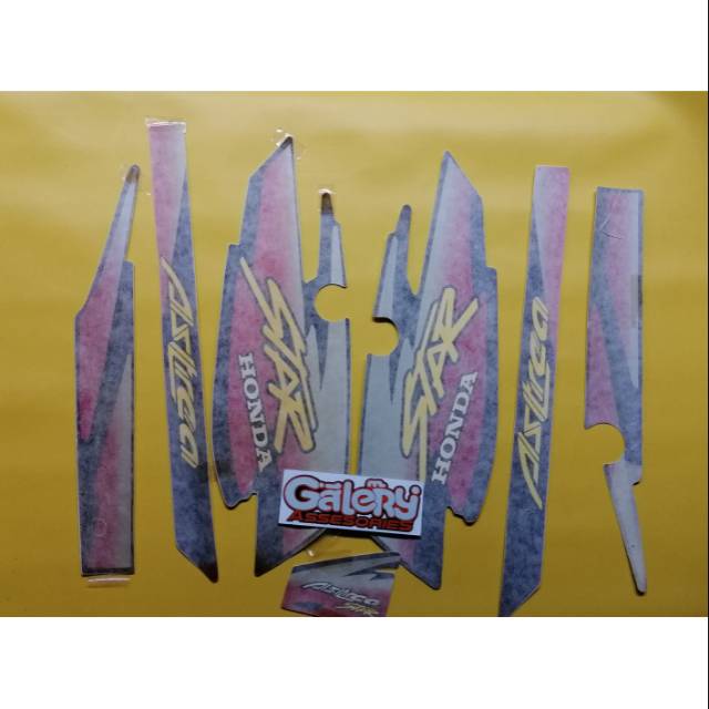 Striping astrea star honda star original 3m stiker star stiker honda star