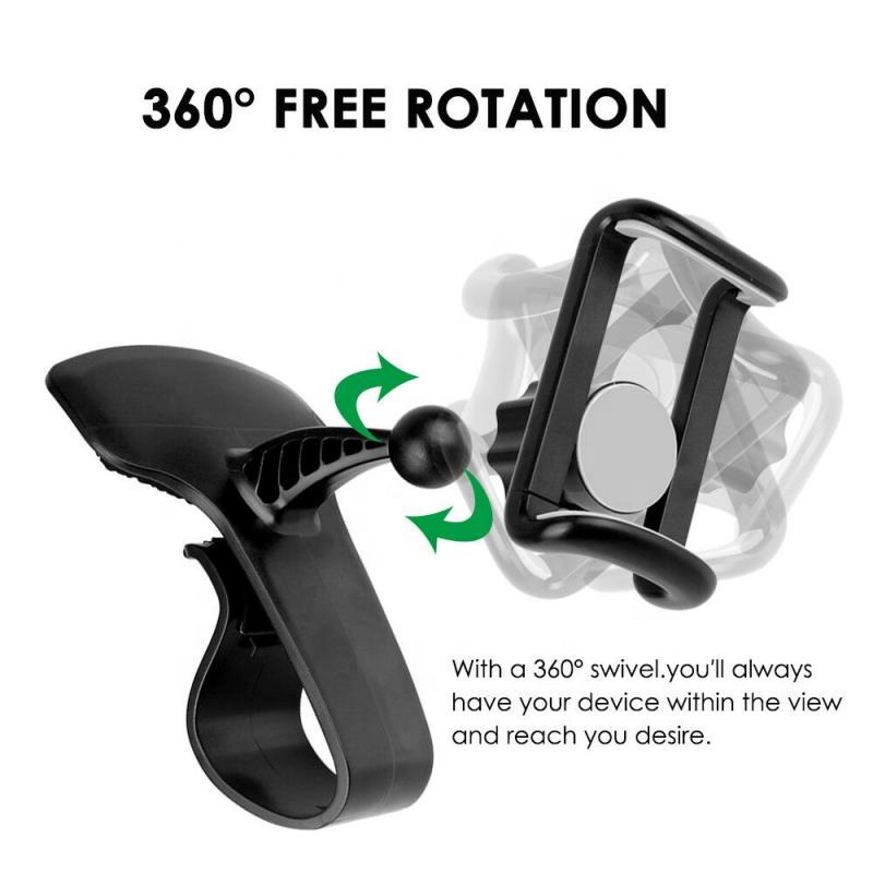 Holder HP Dasboard Mobil Jepit HD-22 Phone Holder 360 Rotation Tempat dudukan hp di mobil dashboard Stand Handphone