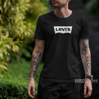  Baju  Distro Bandung  Premium Motif Logo Leviz Cotton Combed 