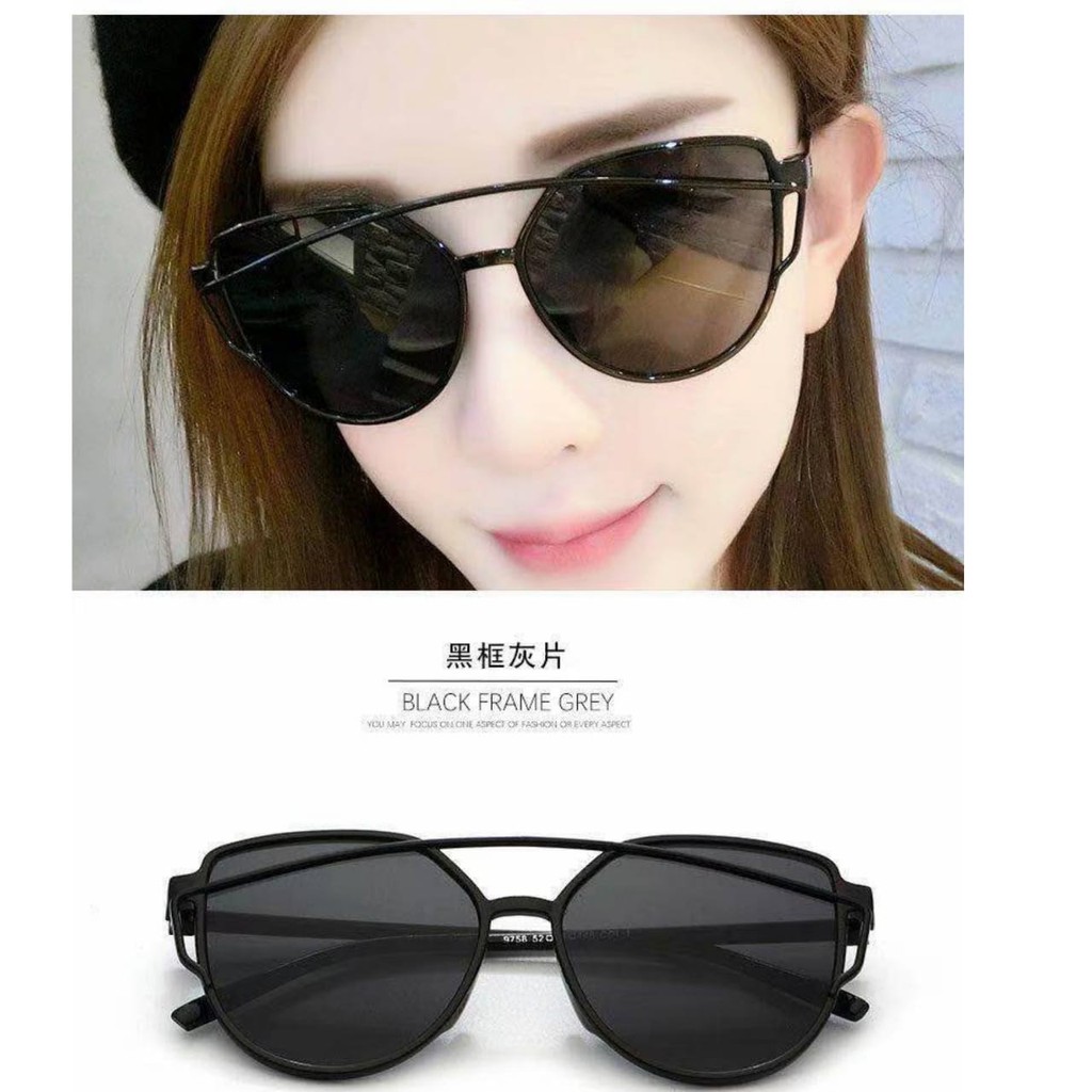 rowling(19-5)Harga Murah Kacamata Wanita Kacamata Hitam Gaya Mata Kucing Cat Eye Women Sunglasses Kacamata Fashion