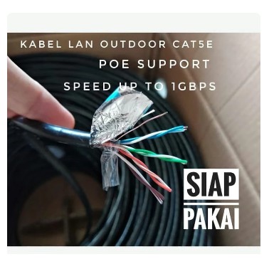 55 METER VASCOLINK KABEL LAN FTP CAT 5E SIAP PAKAI  [CRIMPING RJ45 + BESI + PLUGBOOTH]