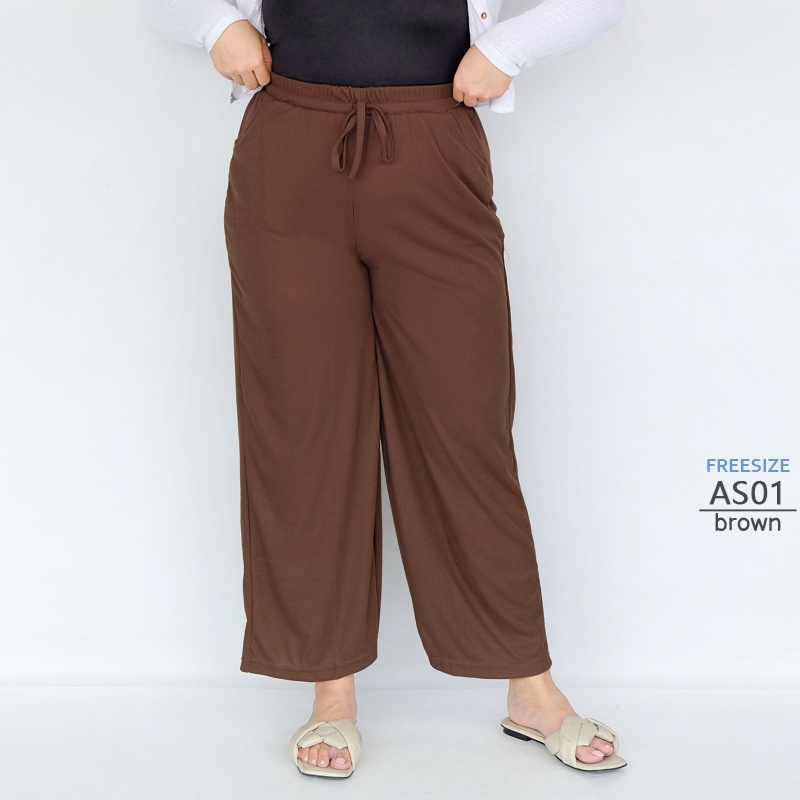 ARENA - Celana Kulot Panjang Wanita Bigsize / Casual Pants Freesize