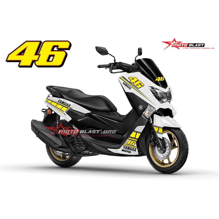 Decal Stiker Yamaha NMAX Livery 60TH ANNIVERSARY VR46 Motoblast Full Body