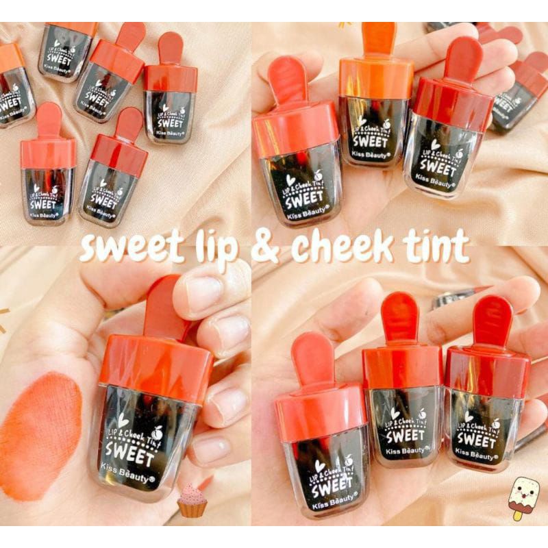 PROMO PER6PCS!!!LIP TIN DARLING ICE CREAM KISS BEAUTY 7695/70195