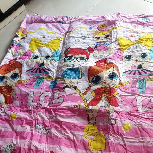 Bantal Selimut / Balmut Mini Karakter Kain Cvc