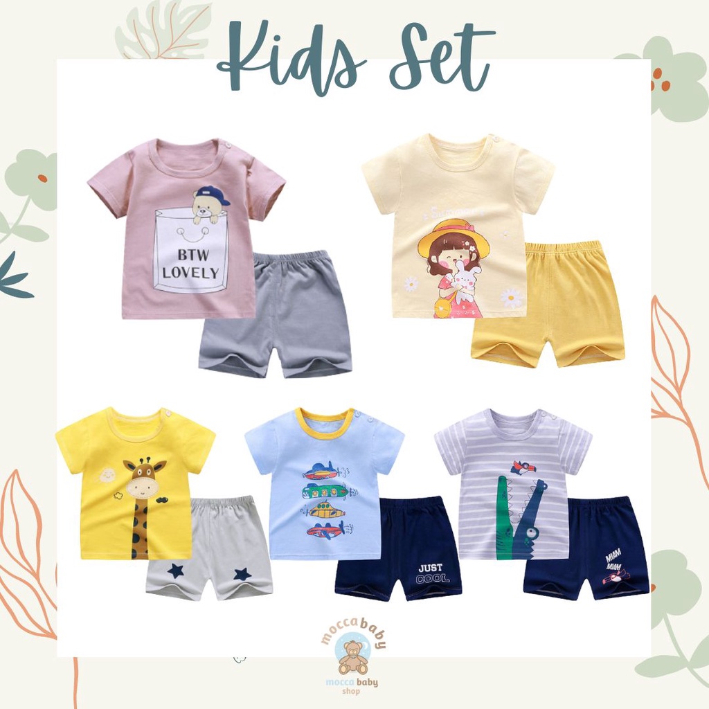 MBSS setelan anak import stelan bayi karakter 0-2 tahun | setelan bayi | baju bayi laki laki 7011