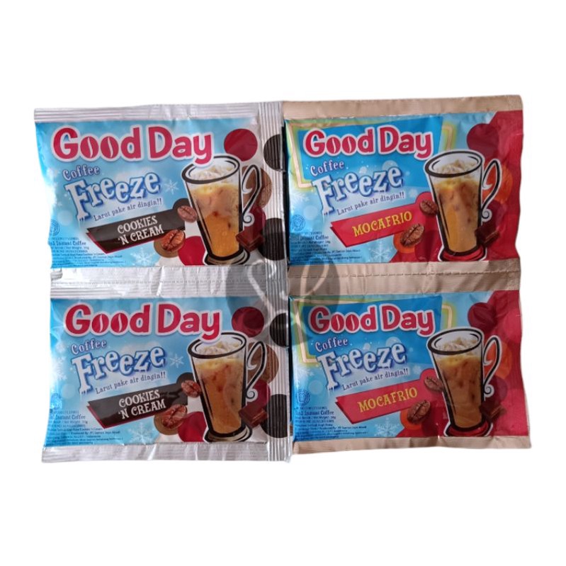 

Good Day Kopi Freeze Mocafrio 30gr Renceng Isi 10pc Sachet