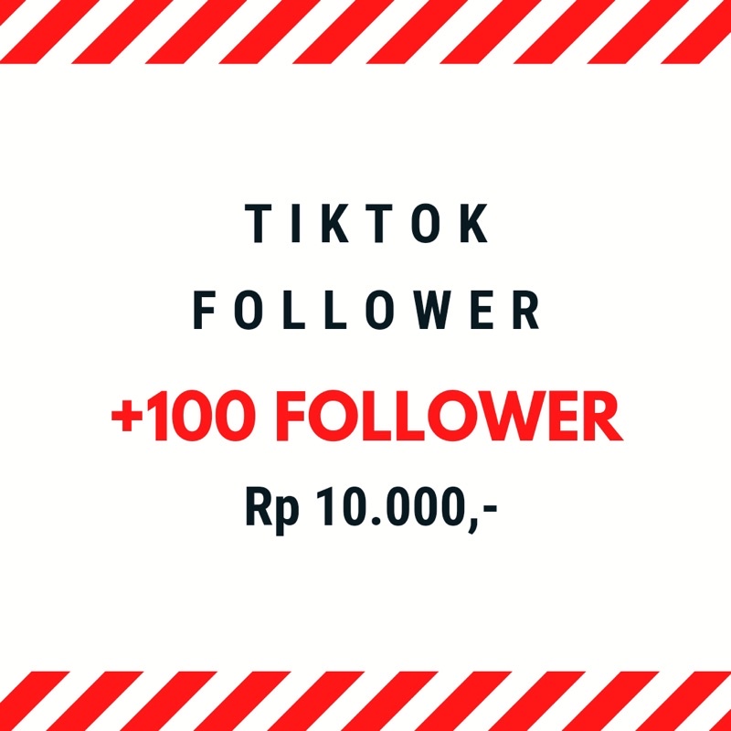 TIKTOK FOLLOWER TERMURAH REAL