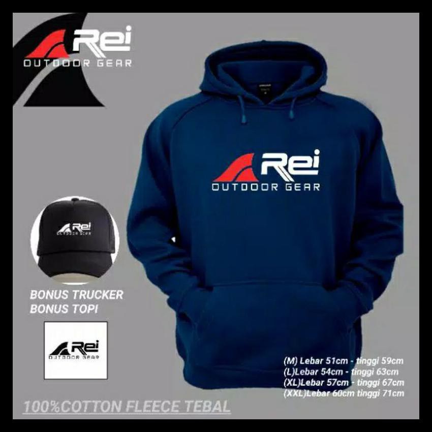 READY JAKET REI OUTDOOR ADVENTURE GUNUNG GRATIS TOPI STIKER