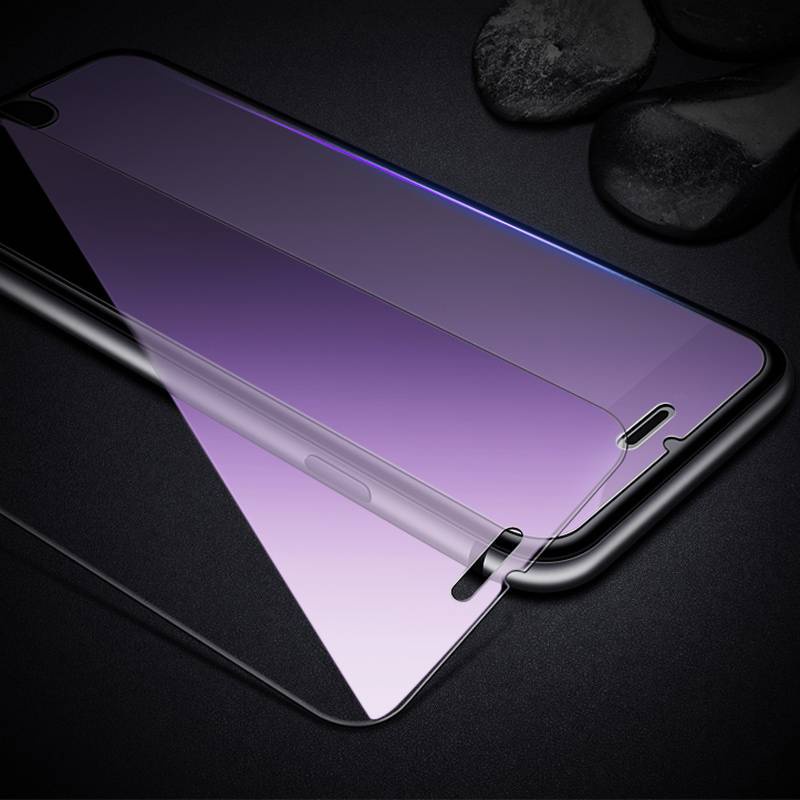 For IPhone 11 12 Pro Max Mini Anti Blue Ray Light 9H Tempered Glass Screen Protector for iPhone 6 6s 7 8 Plus X XS Max XR SE 2020