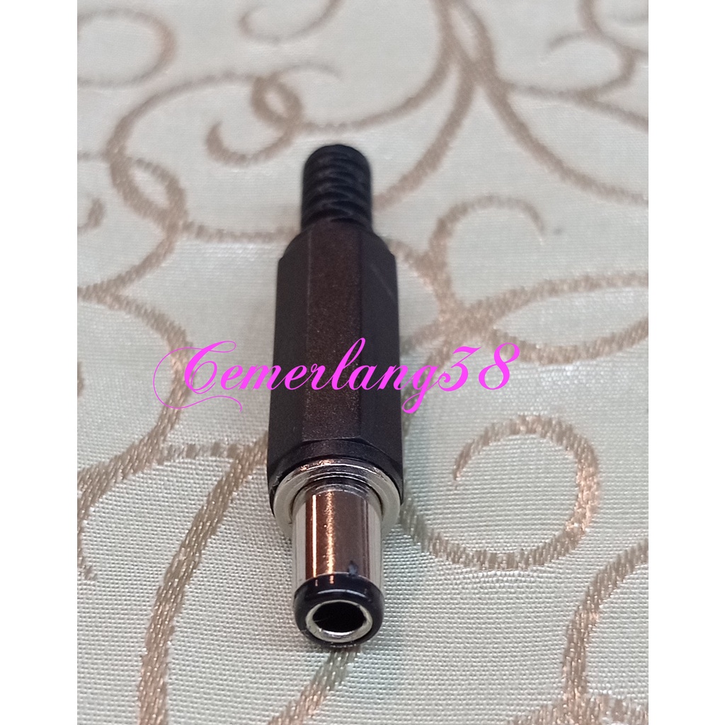 Jack DC buntut 6.0mm x 4.5mm Pria DC Power Socket Jack Solder Connect