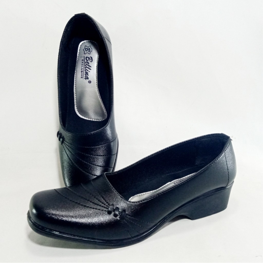 Belina B.02 Hitam Sepatu Pantofel Wanita Hak 3cm Size 37-40