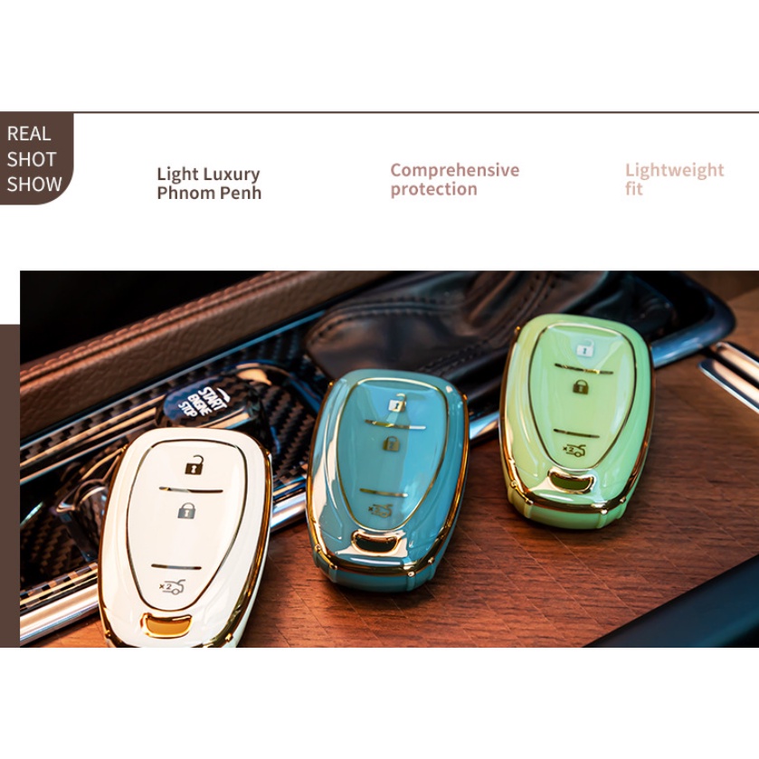 Case Pelindung Kunci Mobil Bahan Kulit TPU Untuk Chevrolet New Malibu XL Equinox