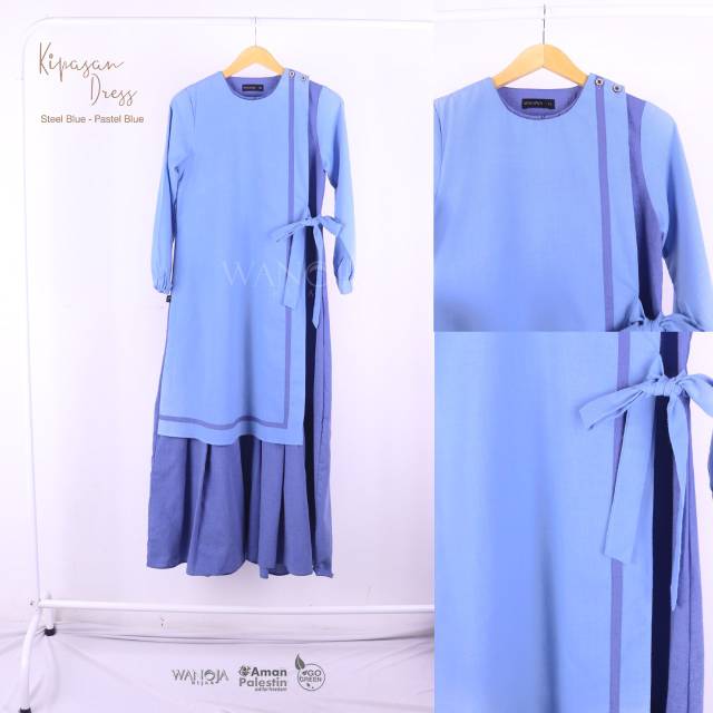 Kipasan dress,gamis superrnova gamis kombinasi,gamis cantik gamis terbaru gamis 2 warna