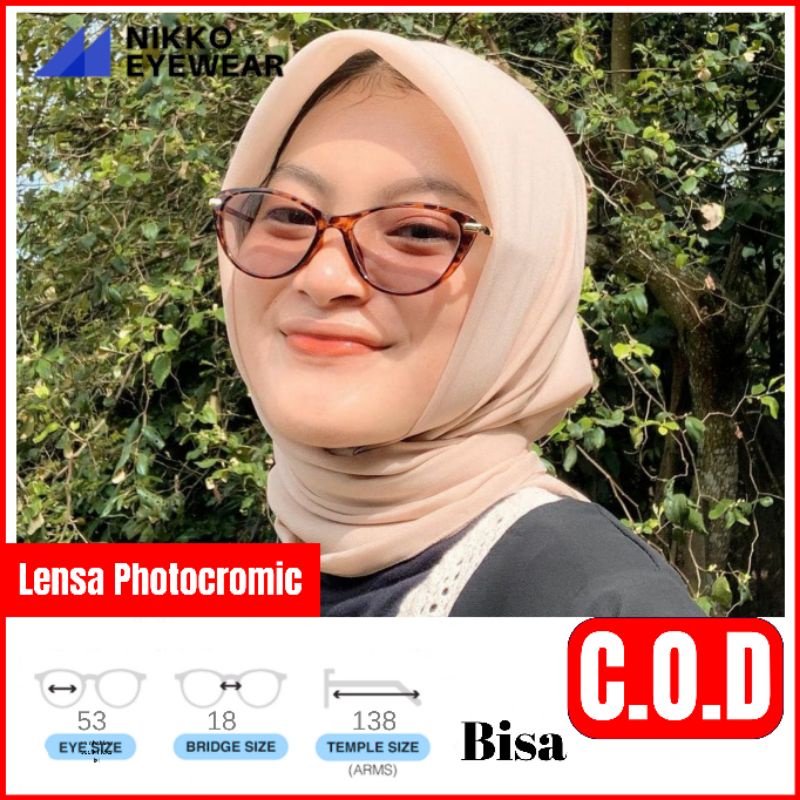 Paket kacamata 9011 Lensa BLUECROMIC, PHOTOCROMIC, LENSA BLUERAY