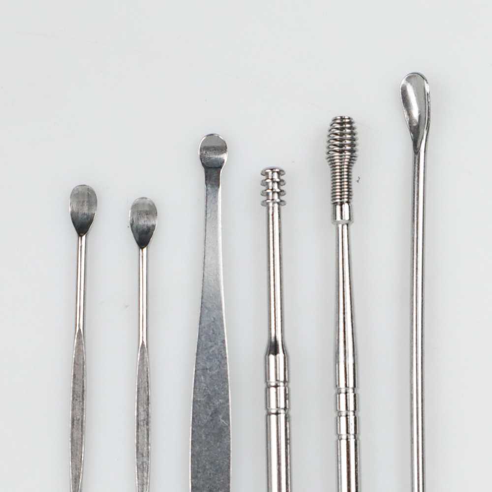 Korek Kuping Besi Set Pembersih Kotoran Telinga Stainless 6 PCS Biutte.co