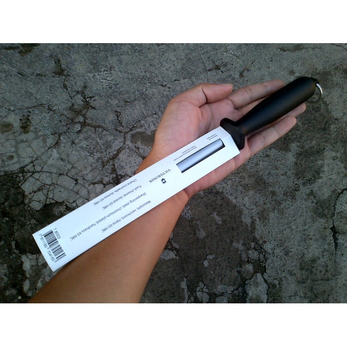 Pengasah pisau / victorinox sharpening steel original 18 cm 7.8003
