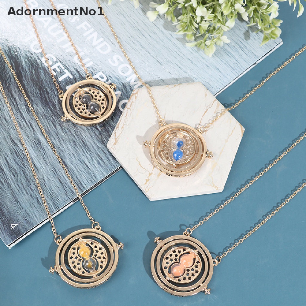 (AdornmentNo1) Kalung Rantai Dengan Liontin Jam Pasir 3D Harry Potter Untuk Wanita