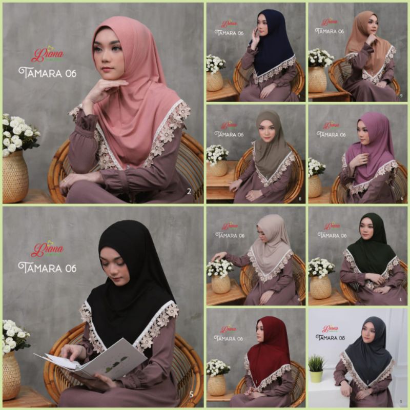 BERGO TAMARA 06 By Liana Hijab / Bergo jersey/ Hijab jersey
