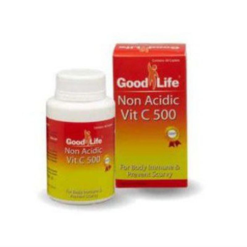 Good Life Vit C 500 Non Acidic - Botol isi 60 Tablet-Suplemen Vitamin