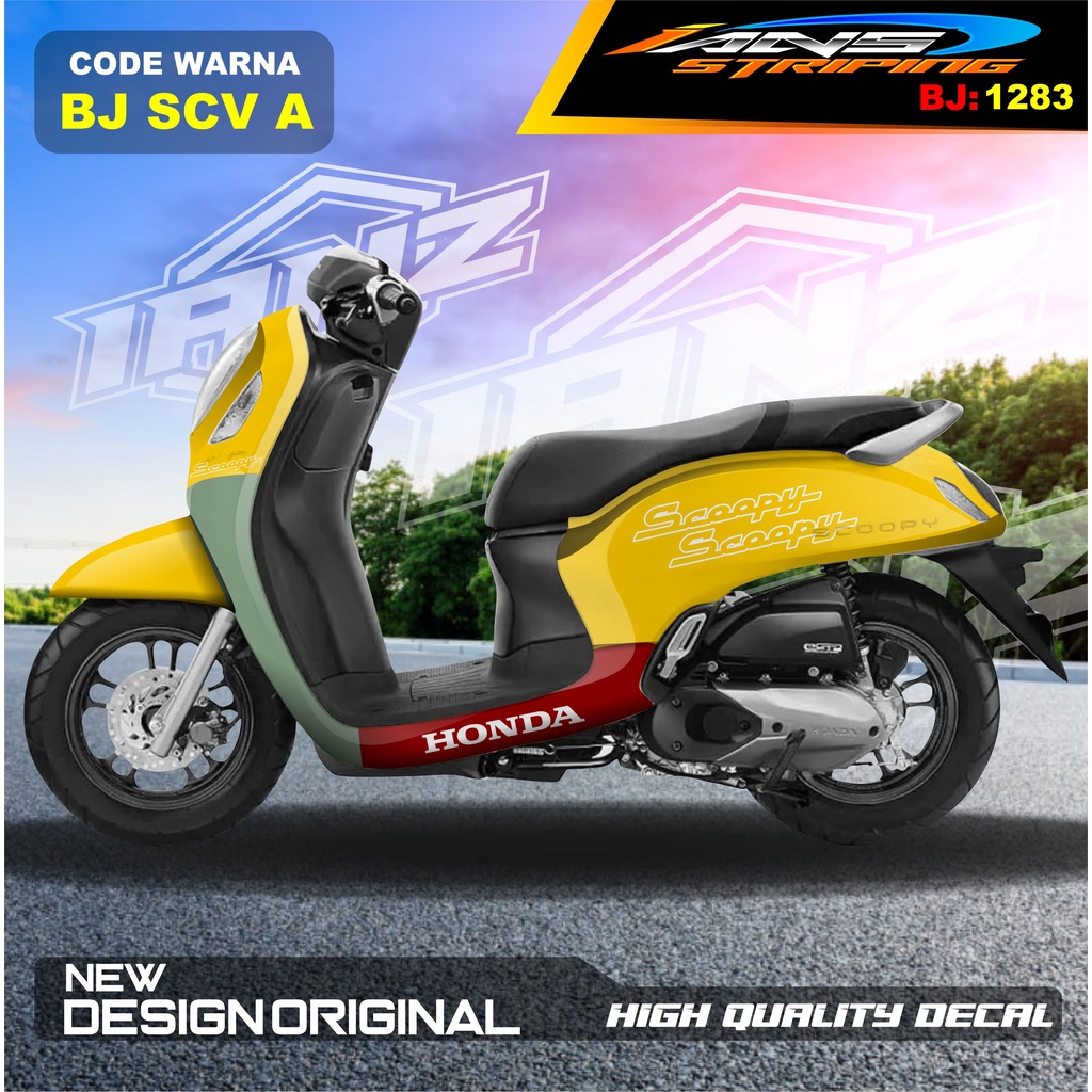 DECAL STICKER SCOOPY 2021 2022 FULL BODY / STIKER SCOOPY WARNA CANTIK / DECAL SCOOPY TERBARU