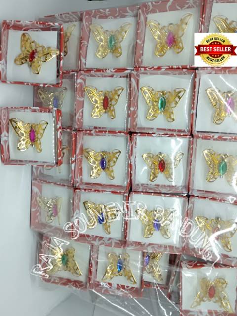 Souvenir pernikahan bros kupu-4