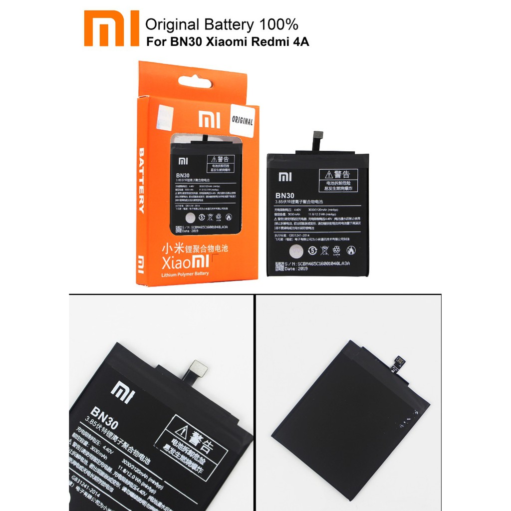 Baterai Batre Xiaomi Redmi 4a BN 30 - BN30 Batre Xiaomi Redmi 4a Ori 100% Distributor