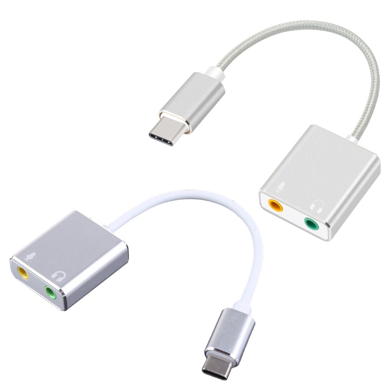 Btsg Adapter Audio Eksternal USB Tipe c Untuk Windows Mac Linux