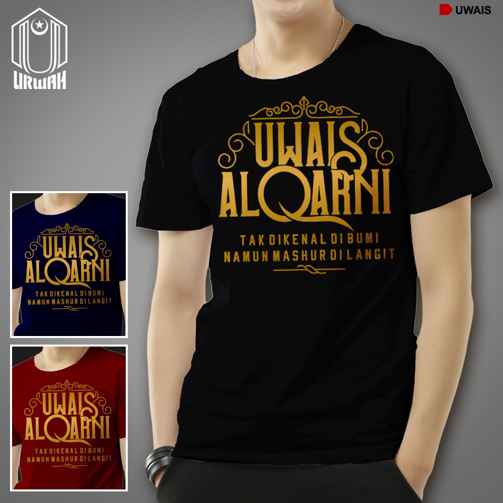 Kaos Dakwah Islami Cotton Bamboo Uwais Al Qarni
