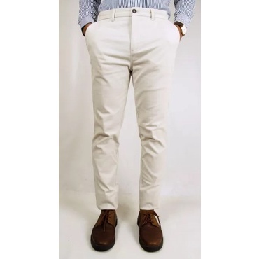 Celana Chino COLE Cream Slimfit Bahan Stretch 03 Original Premium Cotton | Celana Chino Pria | Bahan Melar