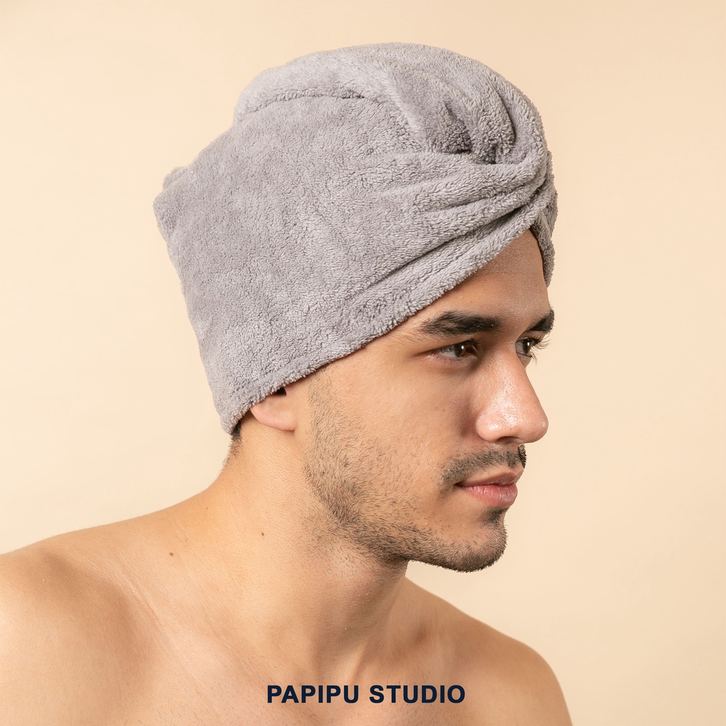 HAIR TOWEL MICROFIBER BY PAPIPU STUDIO  HANDUK RAMBUT