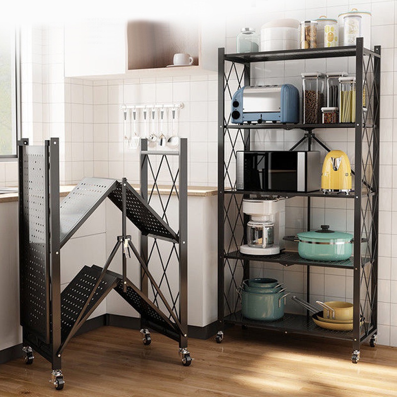 HOVELSHOP Rak Dapur Lipat Multifungsi Multi Layer Kitchen Rack Tanpa Instalasi