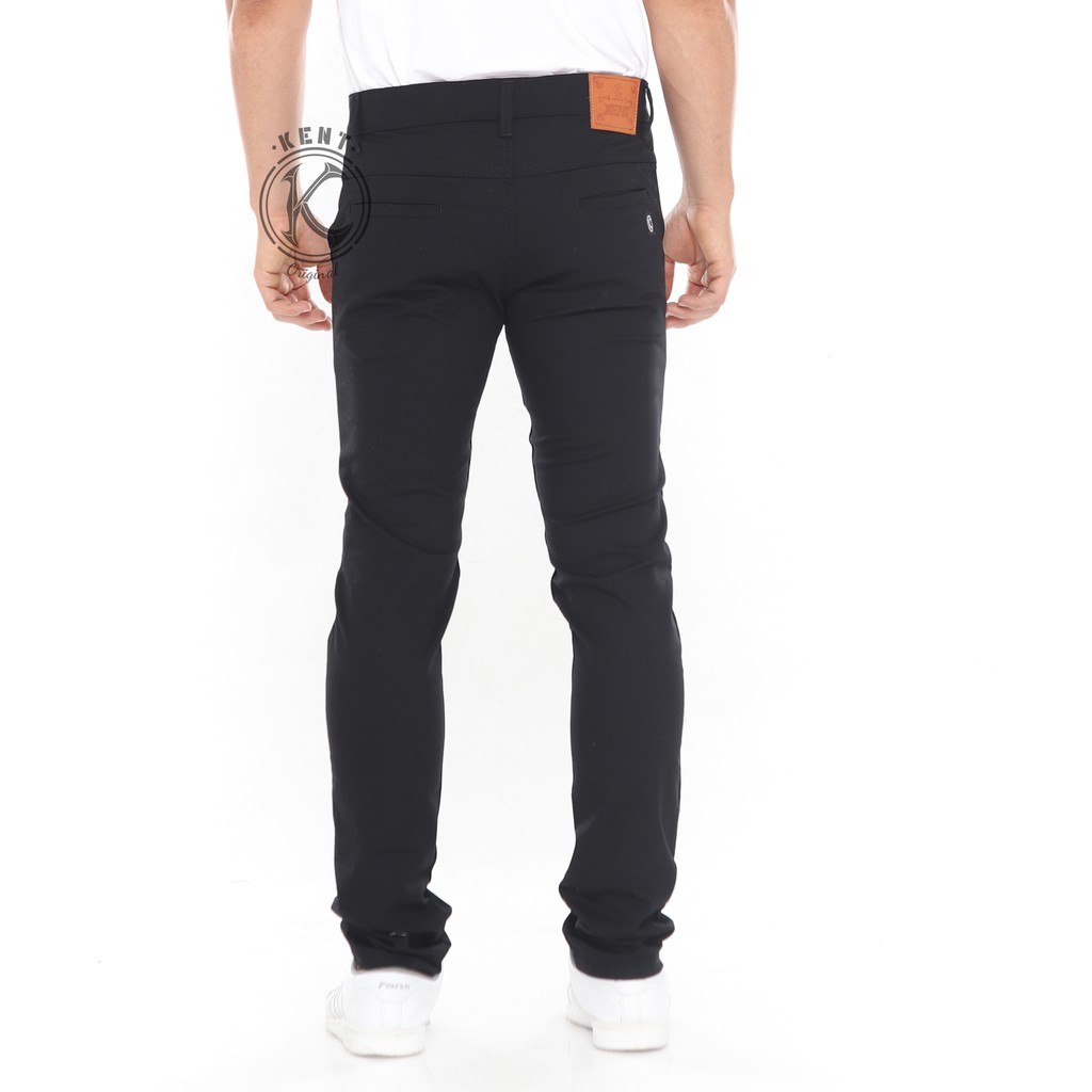 Kent Celana Chino Hitam Premium Original