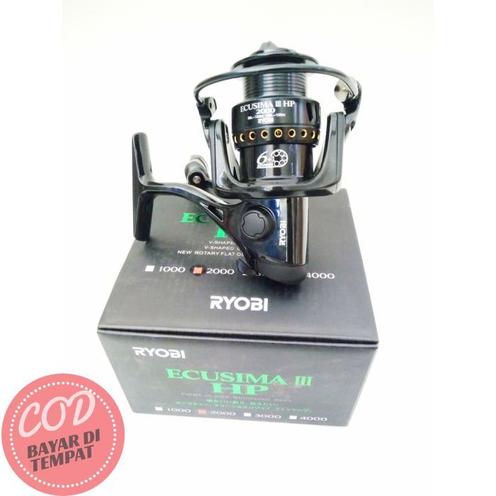 Bayar di Tempat REEL PANCING RYOBI ECUSIMA III 2000 {Power Handle} Ready Stok