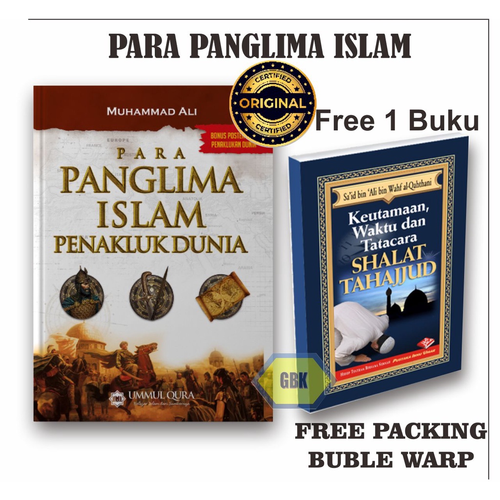 Buku Para Panglima Islam Penakluk Dunia -Aqwam (Free 1 Buku Keutamaan waktu dan shalat tahajjud)